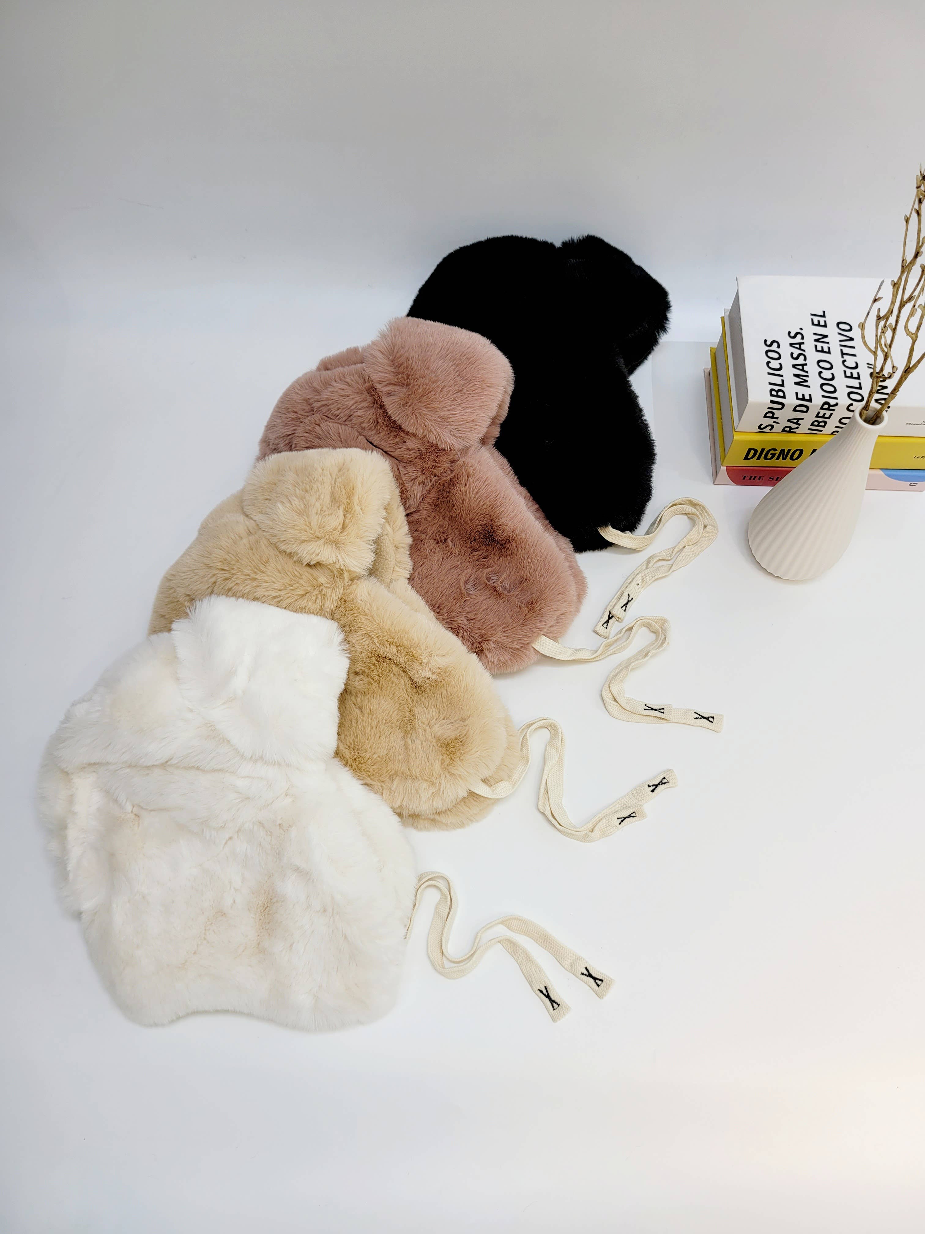 Comfortarians - Wholesale Trapper/Bomber Hat - Women's - Faux Fur Trapper Hat, Extra Warm Faux Fur Hat with Ear Flap1