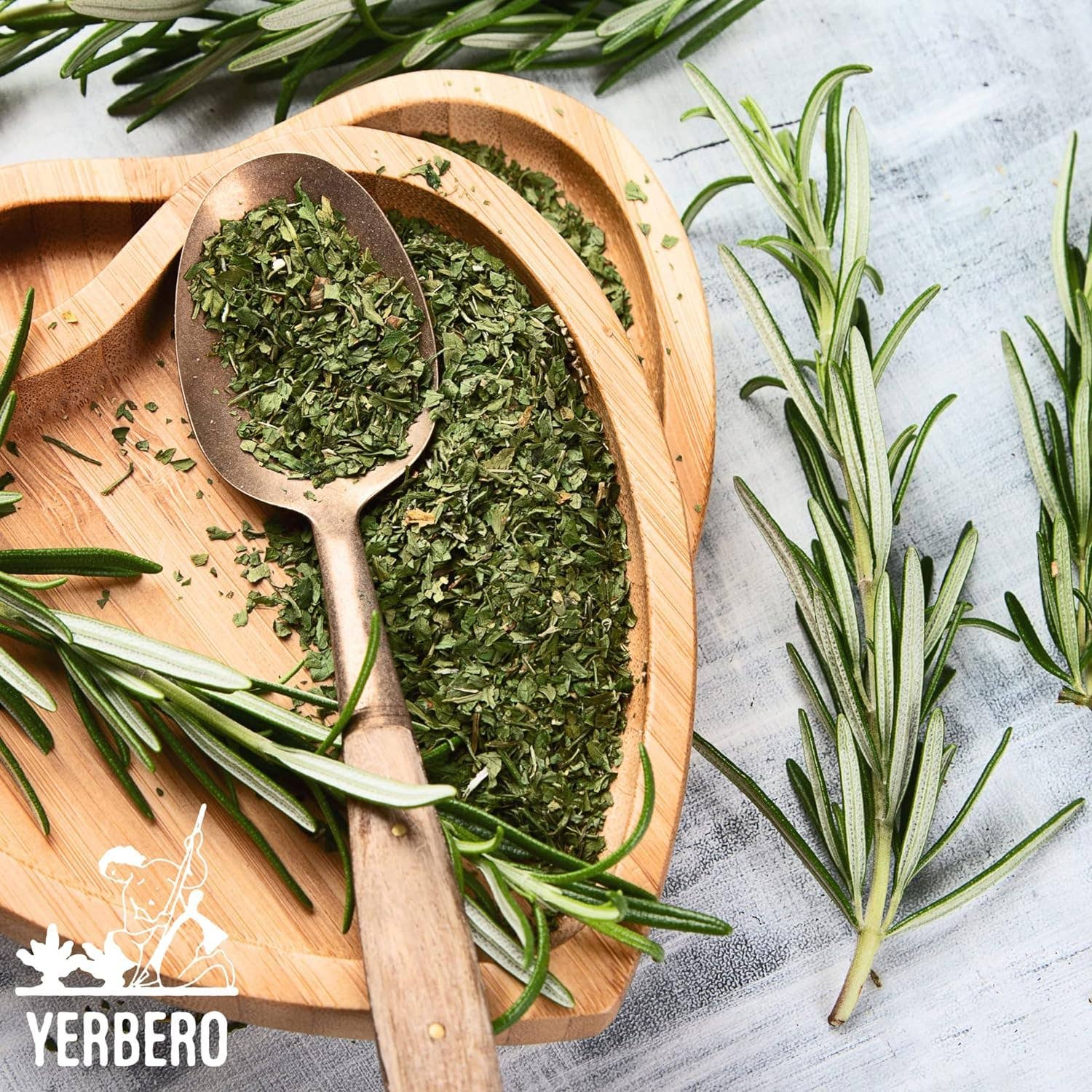 YERBERO - Wholesale Herbs - Yerbero - Premium Bulk Whole Rosemary Dried Leaves (Multiple Sizes) | Rosmarinus Officinalis | Hoja De Romero Deshidratada | Dried Whole Leaves For Gourmet Cuisine & Brewing Teas, Natural, Gluten-Free.6