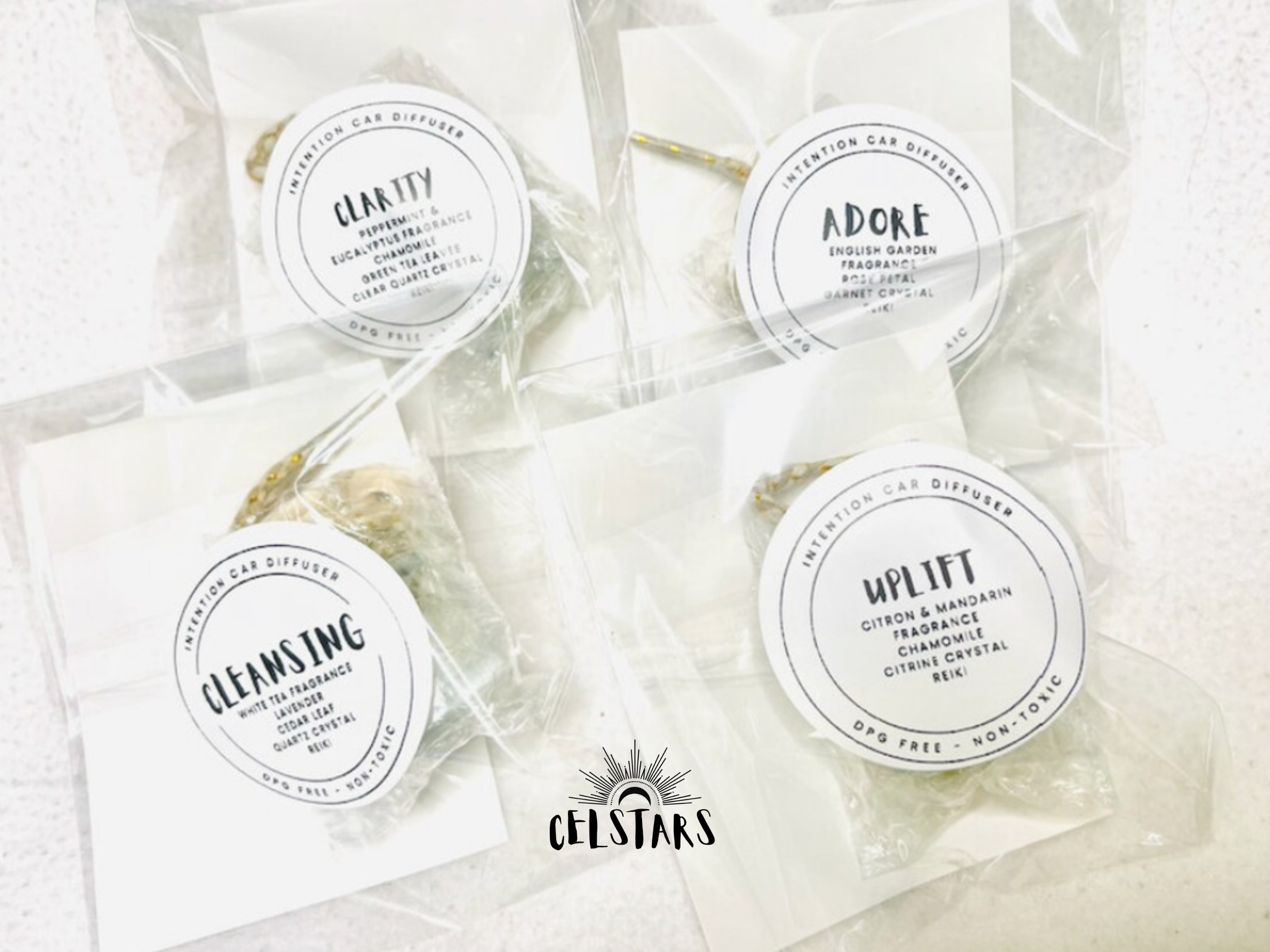 CelStars – wholesale Car Freshener - Unisex – Intention Car Diffuser Air Freshener Non-Toxic Reiki Infused2