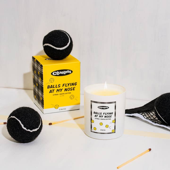 Literie - Vendita all'ingrosso Candela in vasetto - Clueless 30º Anniversario - Palloni che volano verso il mio naso1
