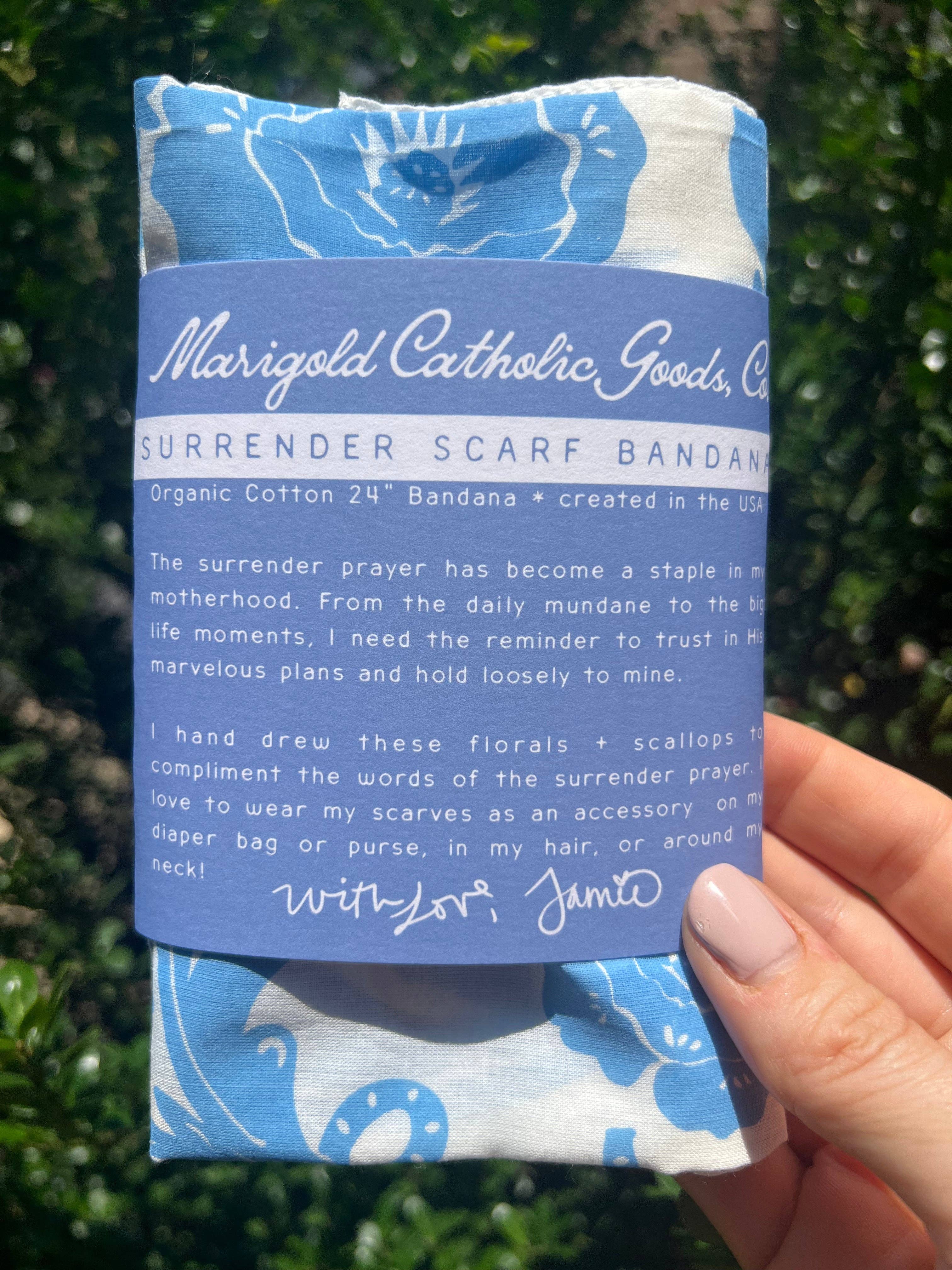 Marigold Catholic Goods, Co. - Wholesale Bandana - Women's - Surrender Novena Bandana4