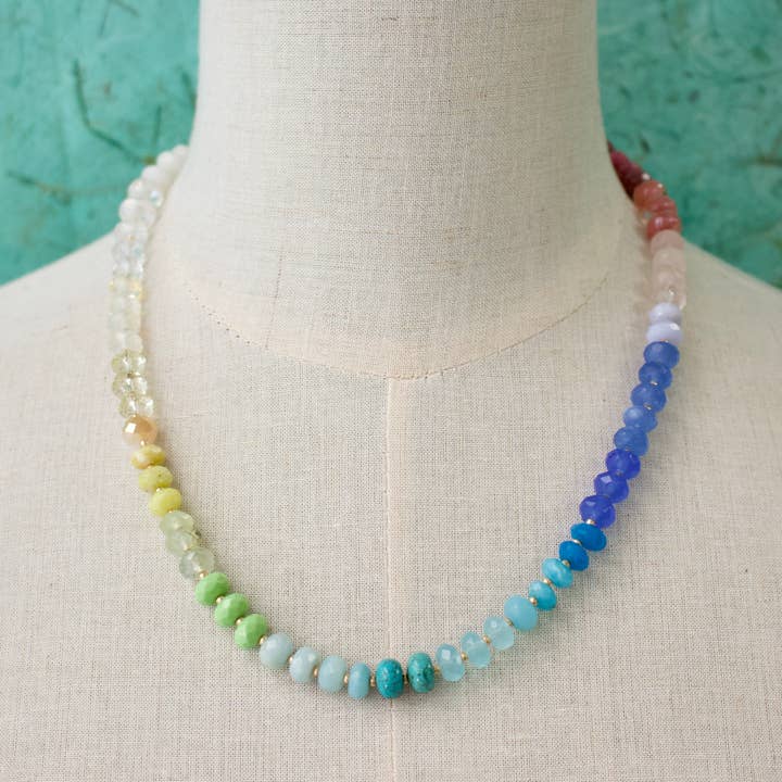 a.v. max - Wholesale Beaded/Pearl Necklace - Gemma Medium Rondelle Necklace