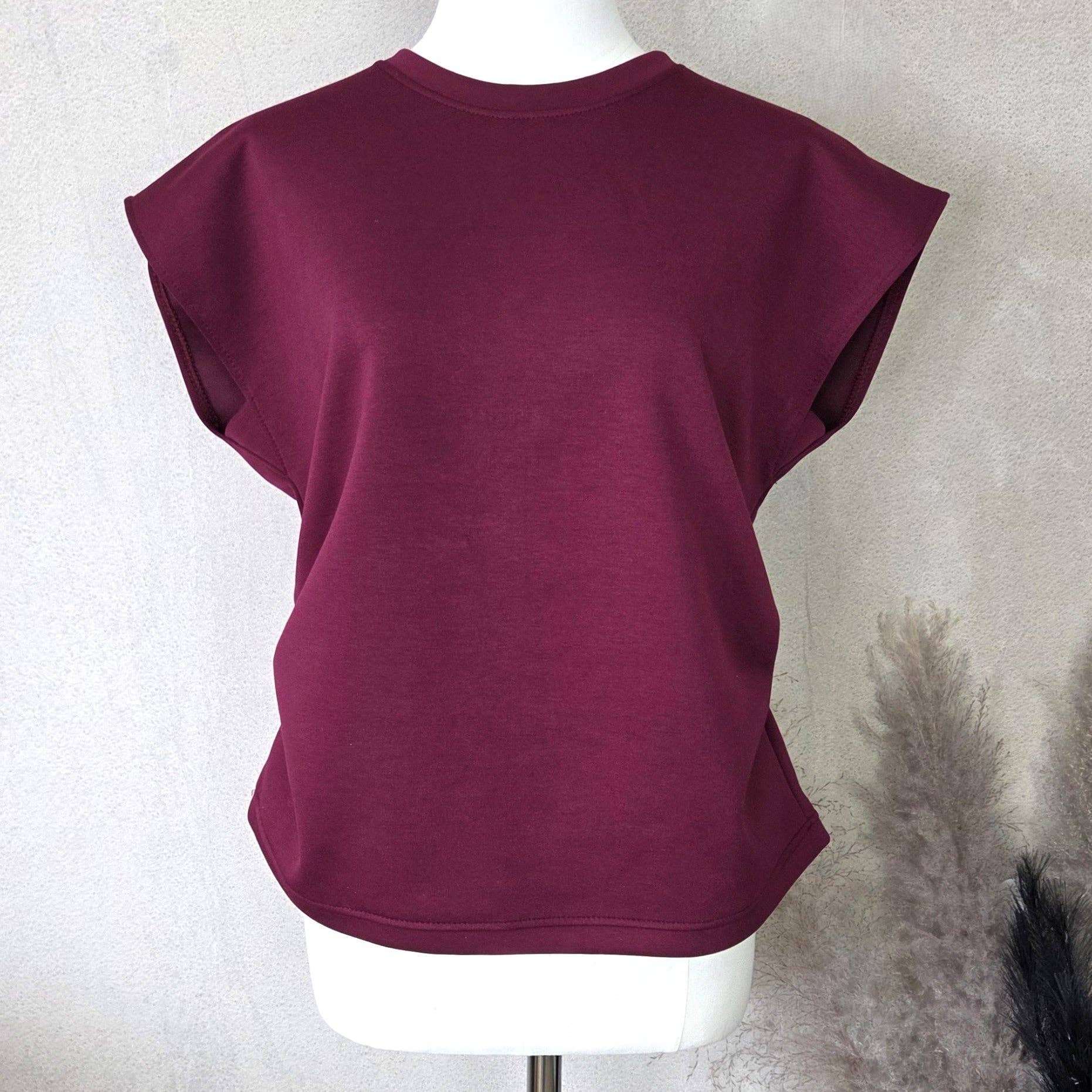 Tempest Designs – wholesale Blouse – Women’s – Soft scuba fabric top with ruched side detail (M)1