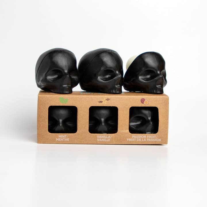 Rebels Refinery - Wholesale Lip Balm Set - 3 Pack Skull Lip Balm 100% Natural1