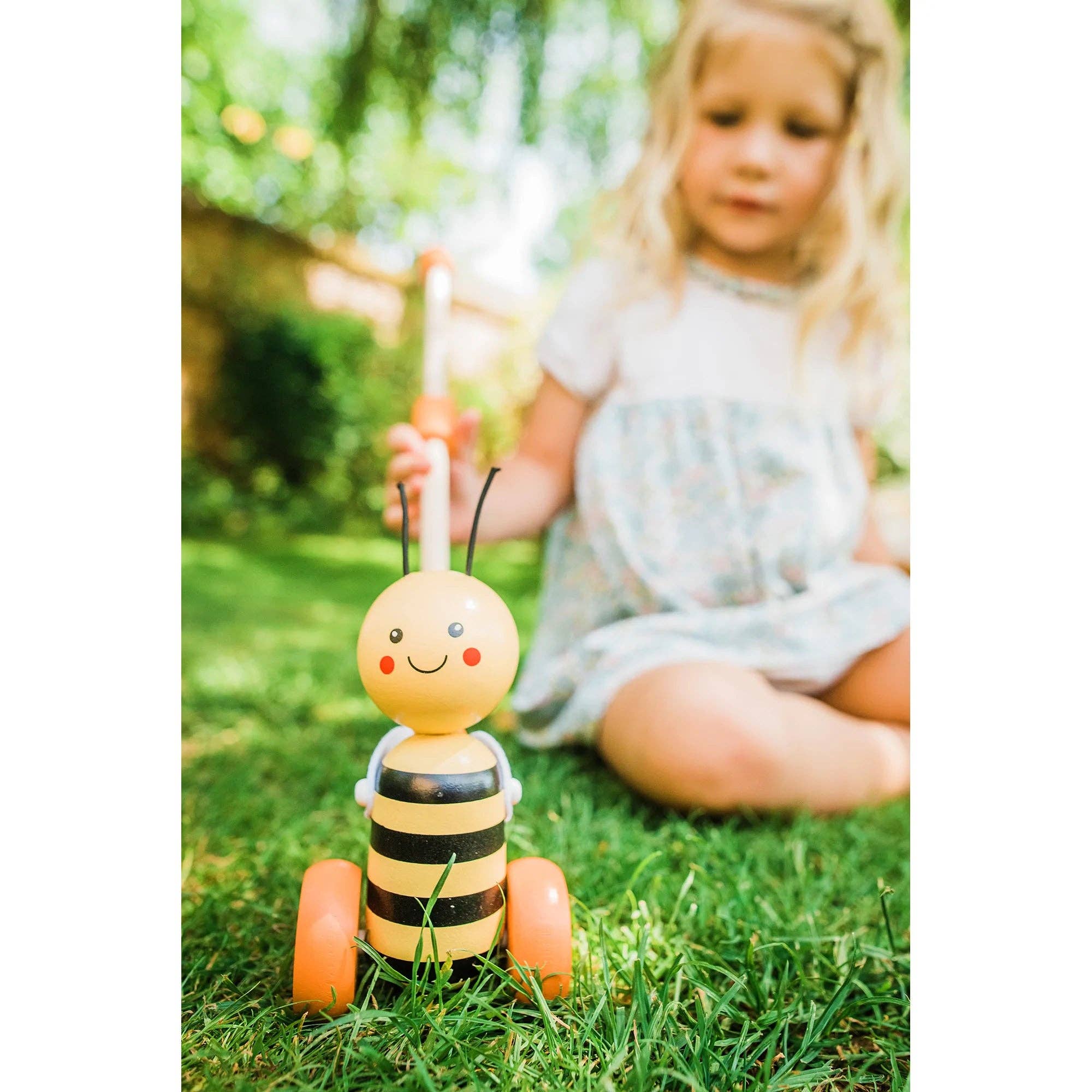 Orange Tree Toys - Wholesale Wood Toy - Kids - Boxed Wooden Push Along Honey Bee4