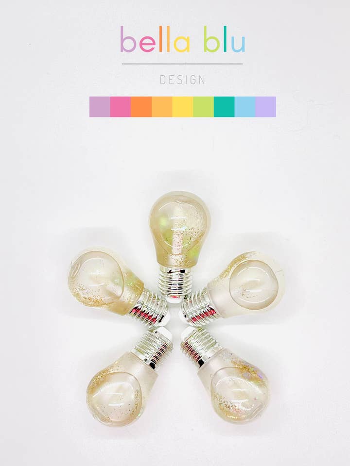 Kokos ekologisk läppglans uppsättning av 5 vegan för wholesale av Bella Blu Designs