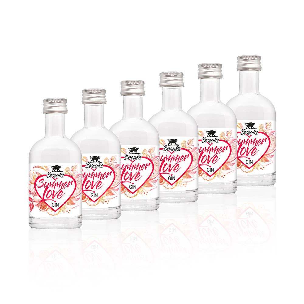 Breaks Gin Manufaktur - Wholesale Gin - Set of 6 Little Breaks Gin 50ml - Summer Love Gin2