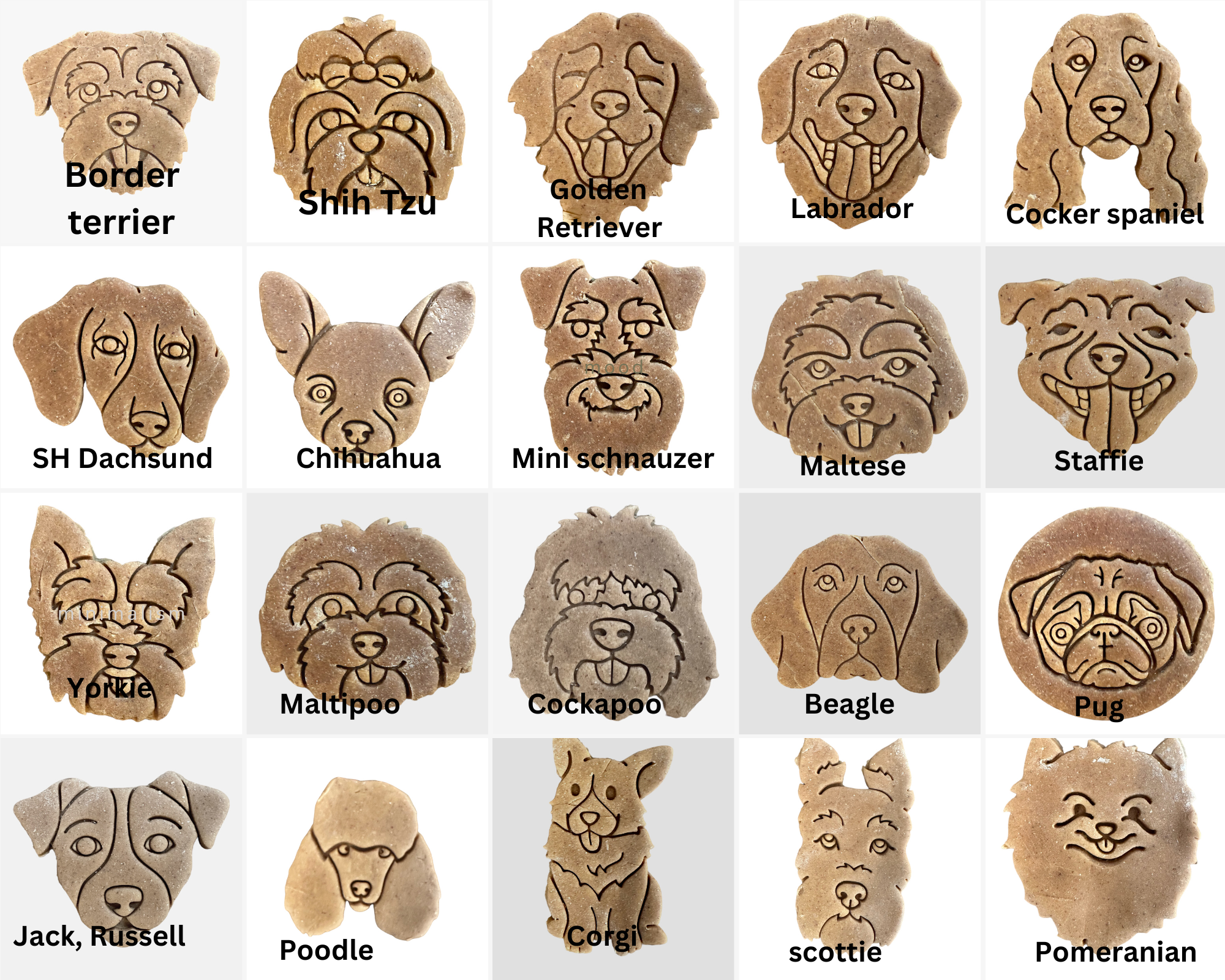 The Dog Shack - Vente Biscuits – chien - Biscuits pour chiens en forme de beurre de cacahuète sans céréales17