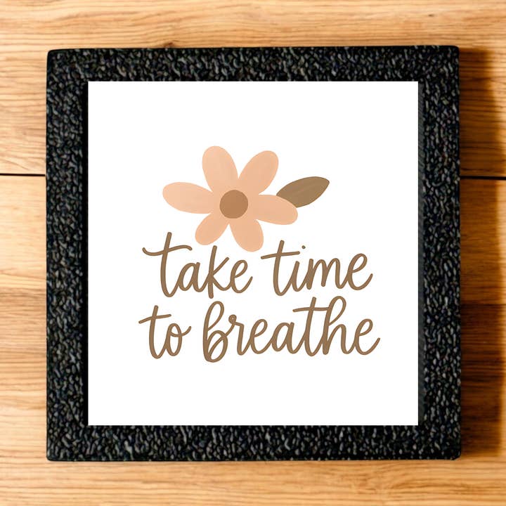 Prends le temps de respirer | Aimant pour la vente par Corksee