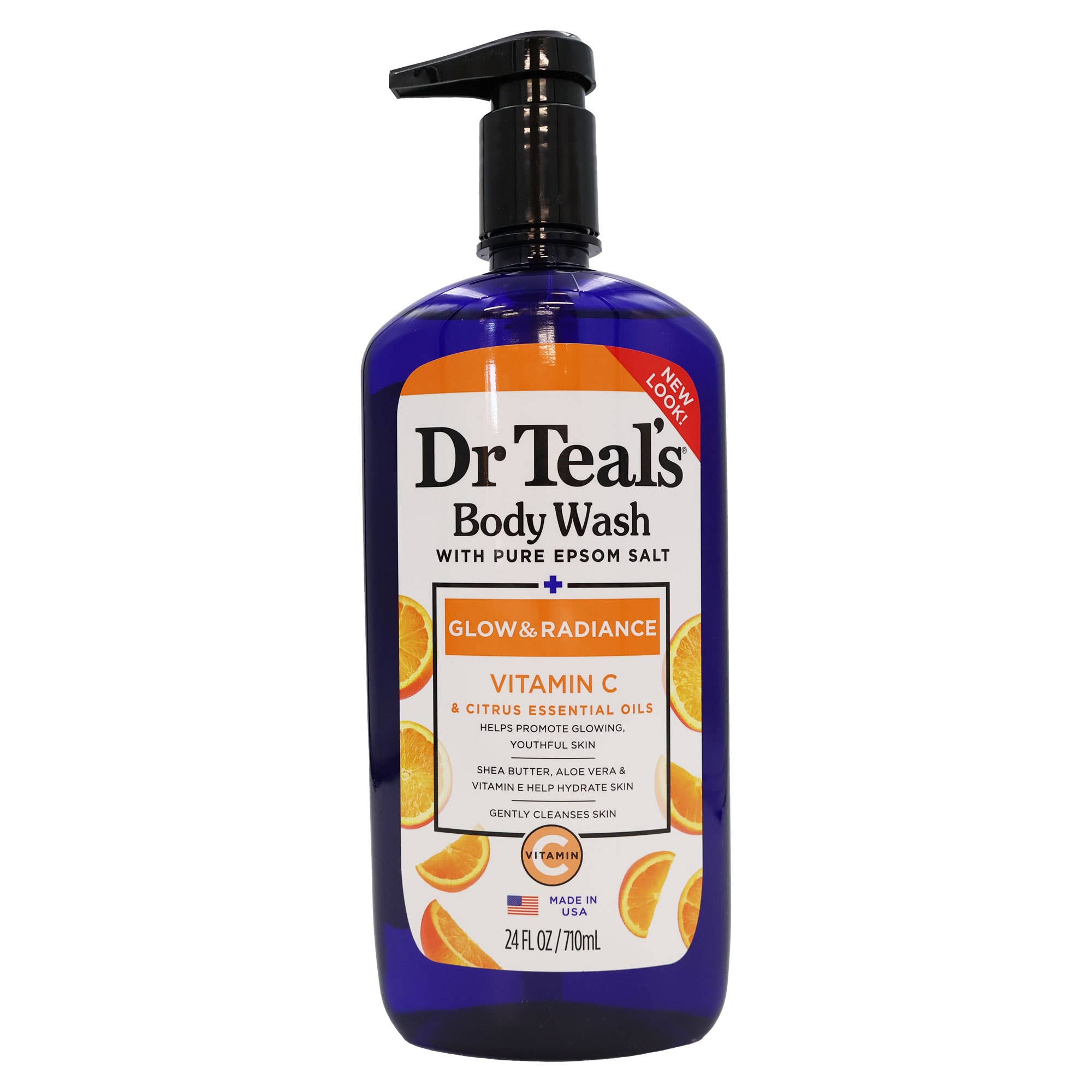 KT Supply - Wholesale Body Wash/Shower Gel - DrTeals Epsom Salt Body Wash Glow Radiance, 24oz.2