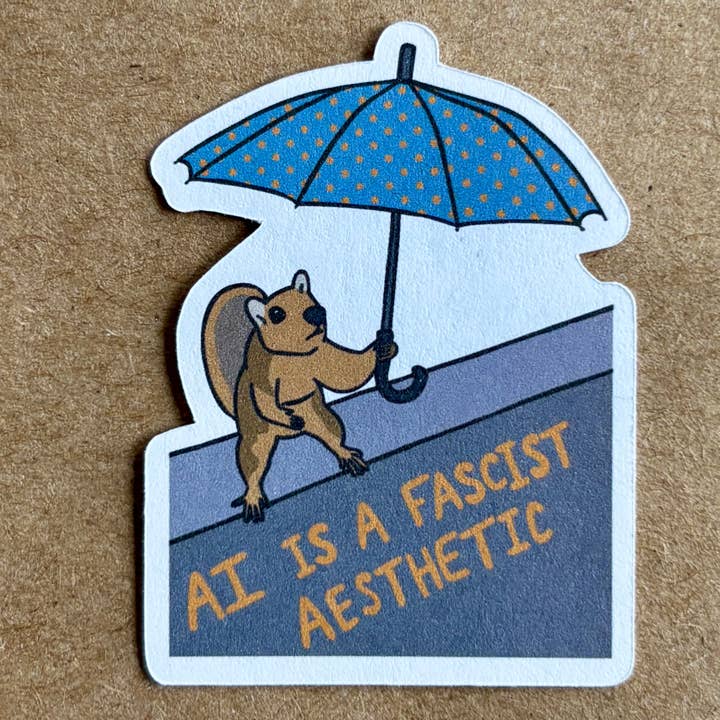 Autocollant esthétique fasciste de l'IA pour la vente par AnneArchy