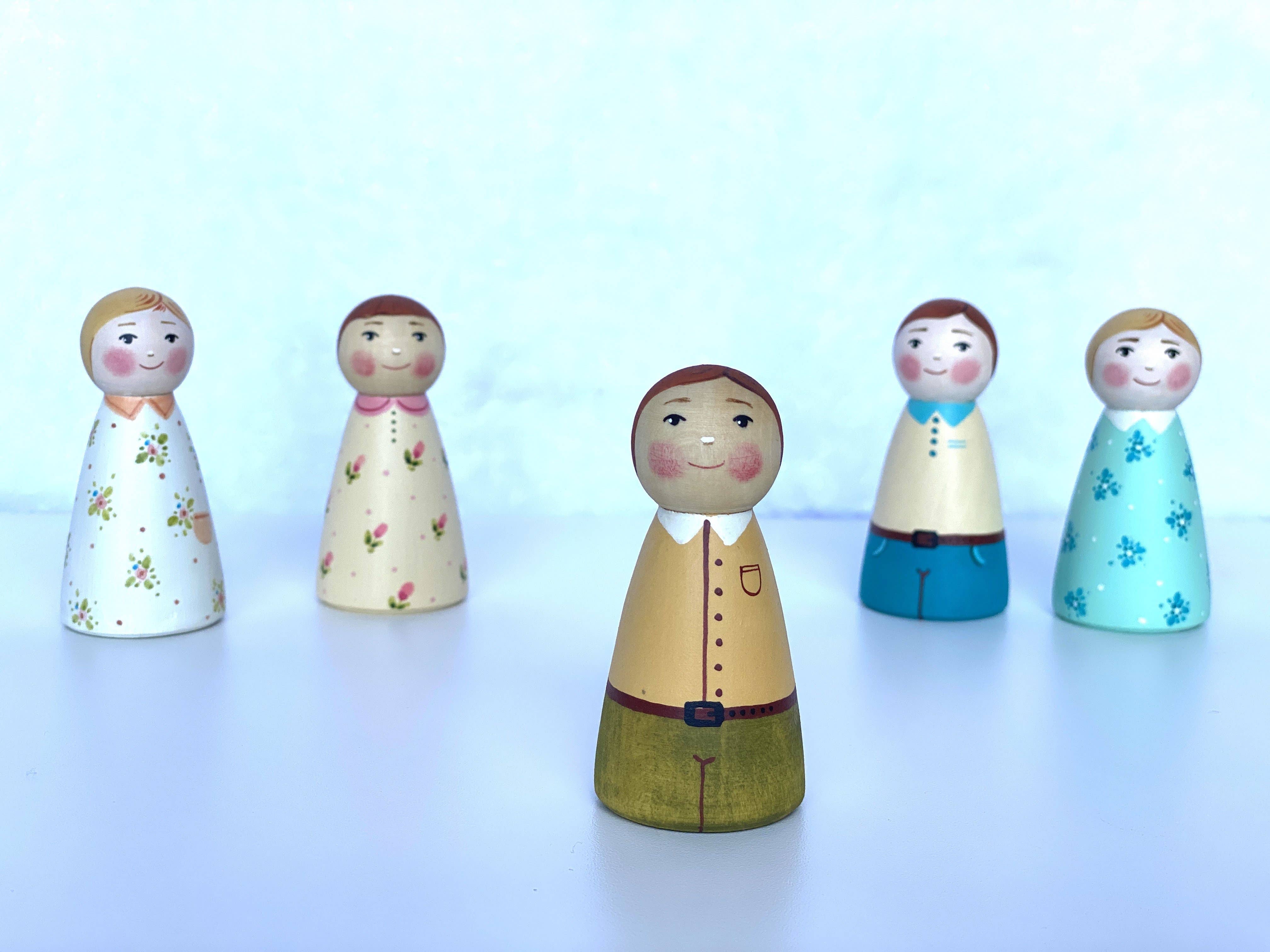 PoppyBabyCo - Wholesale Wood Toy - Kids - Wooden Peg Dolls Boy/Girl4