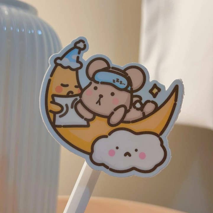 Wonki Studios - Wholesale Sticker - Goodnight Taro Sticker1