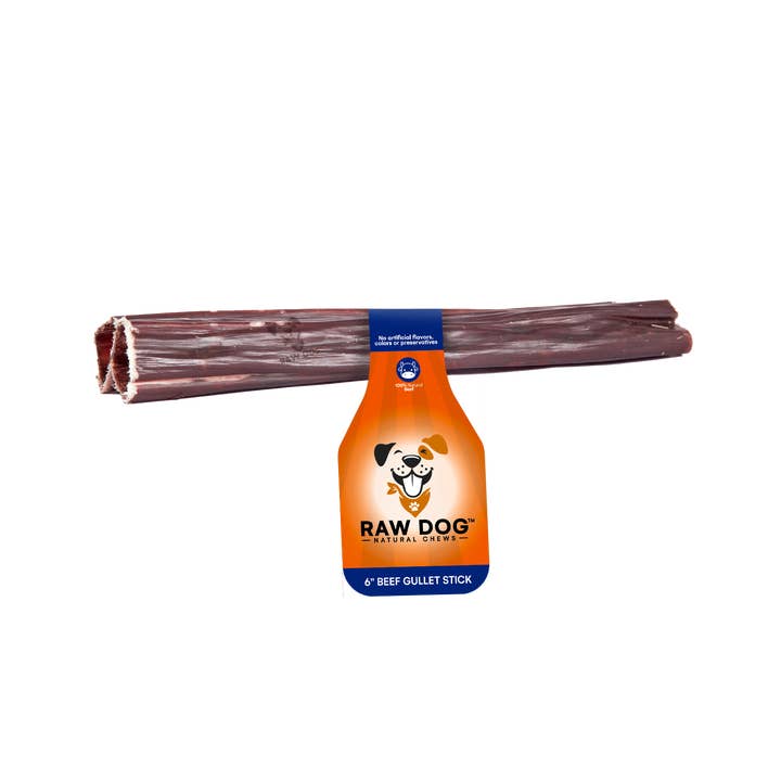 6″ Beef Gullet Sticks - 100ct (44013) for wholesale by Raw Dog Chews