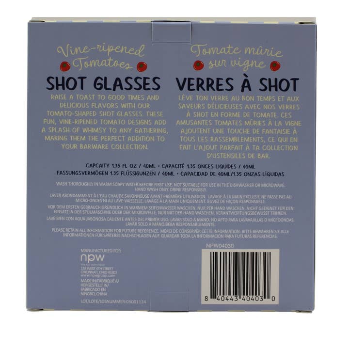 NPW - Wholesale Shot Glass - Tomato Vine Ripened Shot Glasses2
