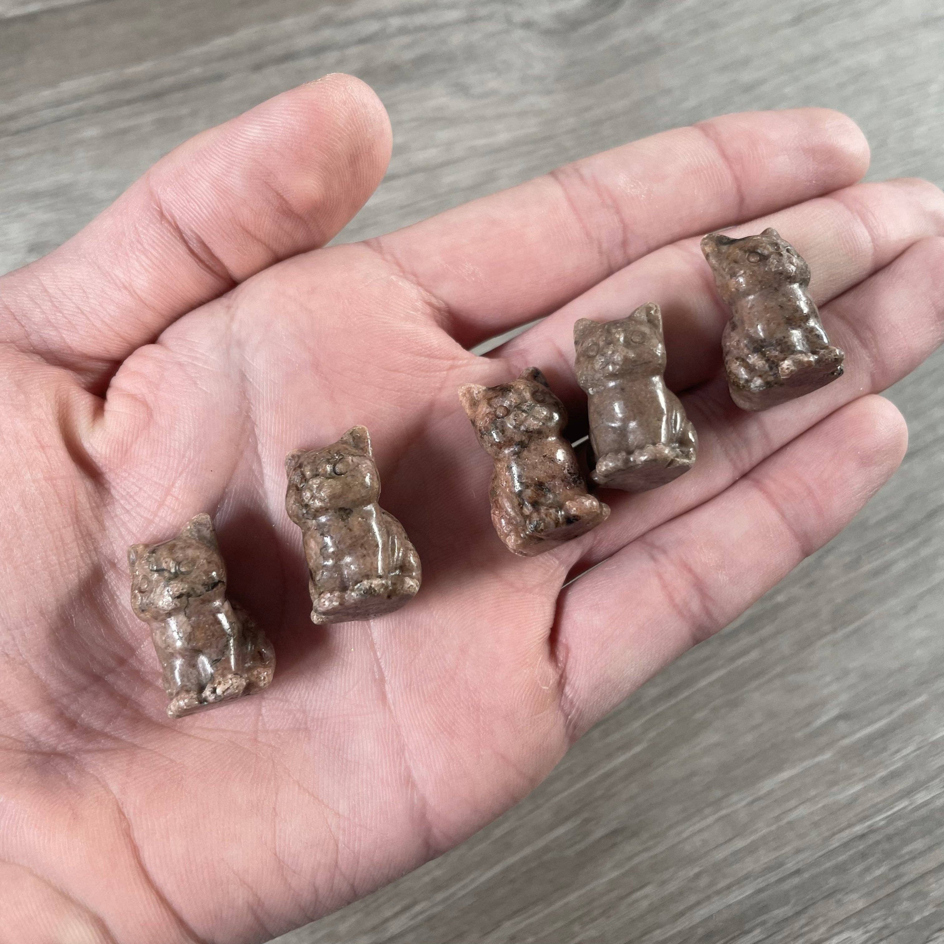 Keystone Crystals - Wholesale Decorative Figurine - Small Gemstone Cat Figurine – Carved Crystal Animal Statue3