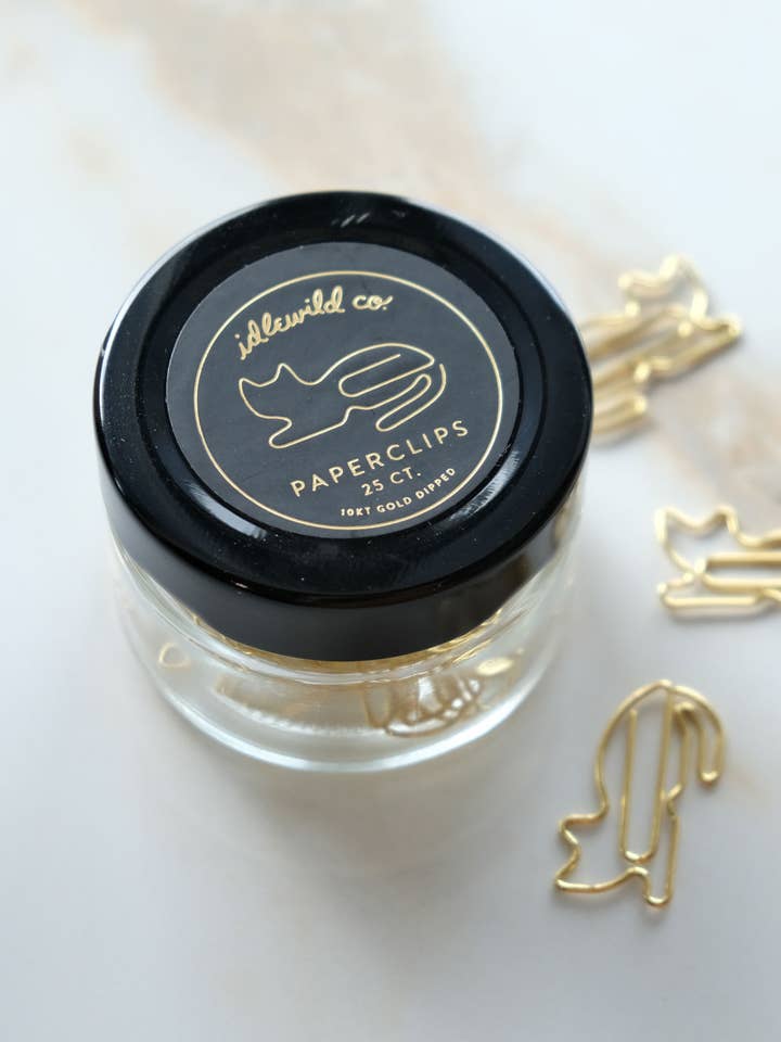 Trombones plaqués or (pot de 25) | Chat pour la vente par Idlewild Co.