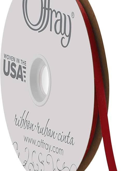 Double-Face Satin Sherry 1/4" x 100 Yards for wholesale by Berwick Offray Ribbon