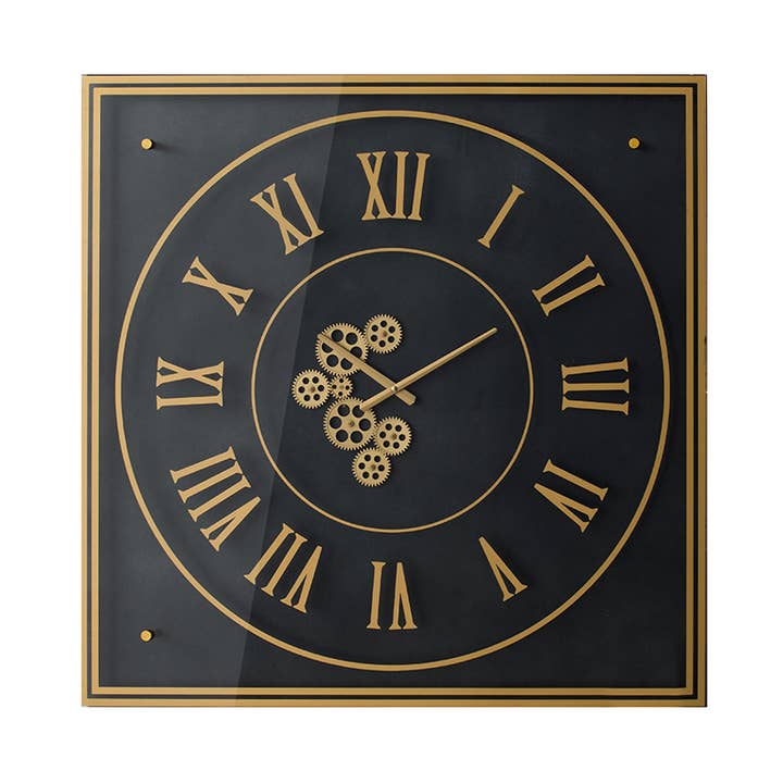 35.5x35.5" Steampunk Gears Wall Clock for wholesale by A&B Home Group Inc.