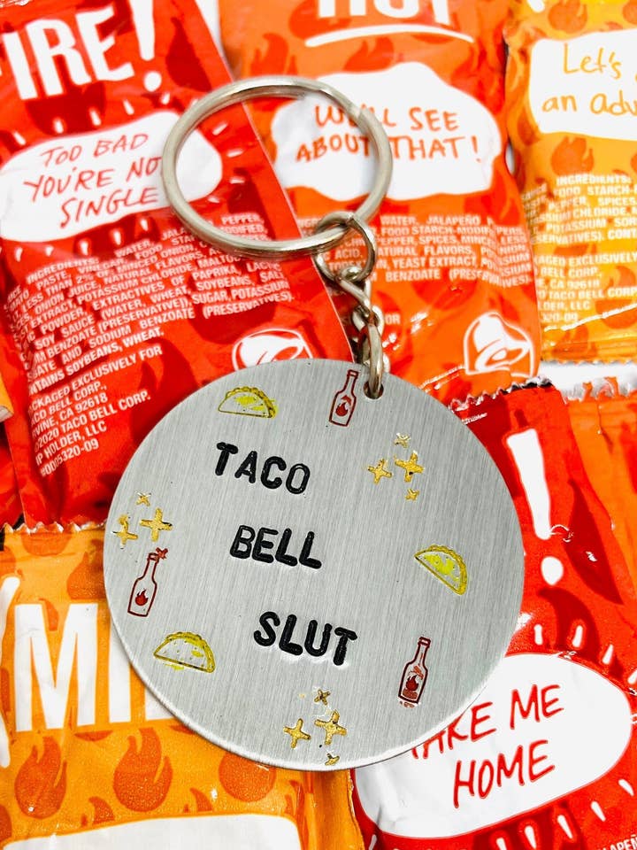 Taco Bell Keychain - Taco Bell Svg for wholesale by Mitzi Wear