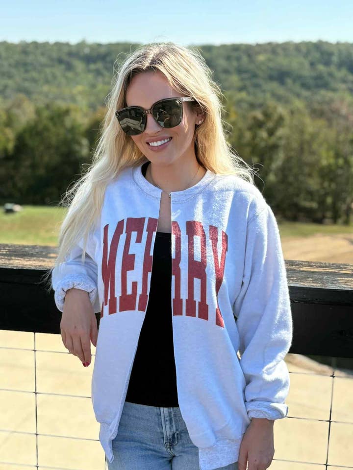 MERRY INSIDE OUT & SPLIT SWEATSHIRT for wholesale by Adelle Linen