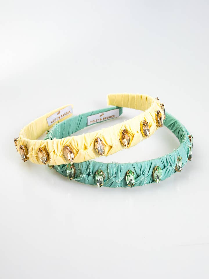 Diadema anudada Rebecca para venta al por mayor de Violet & Brooks