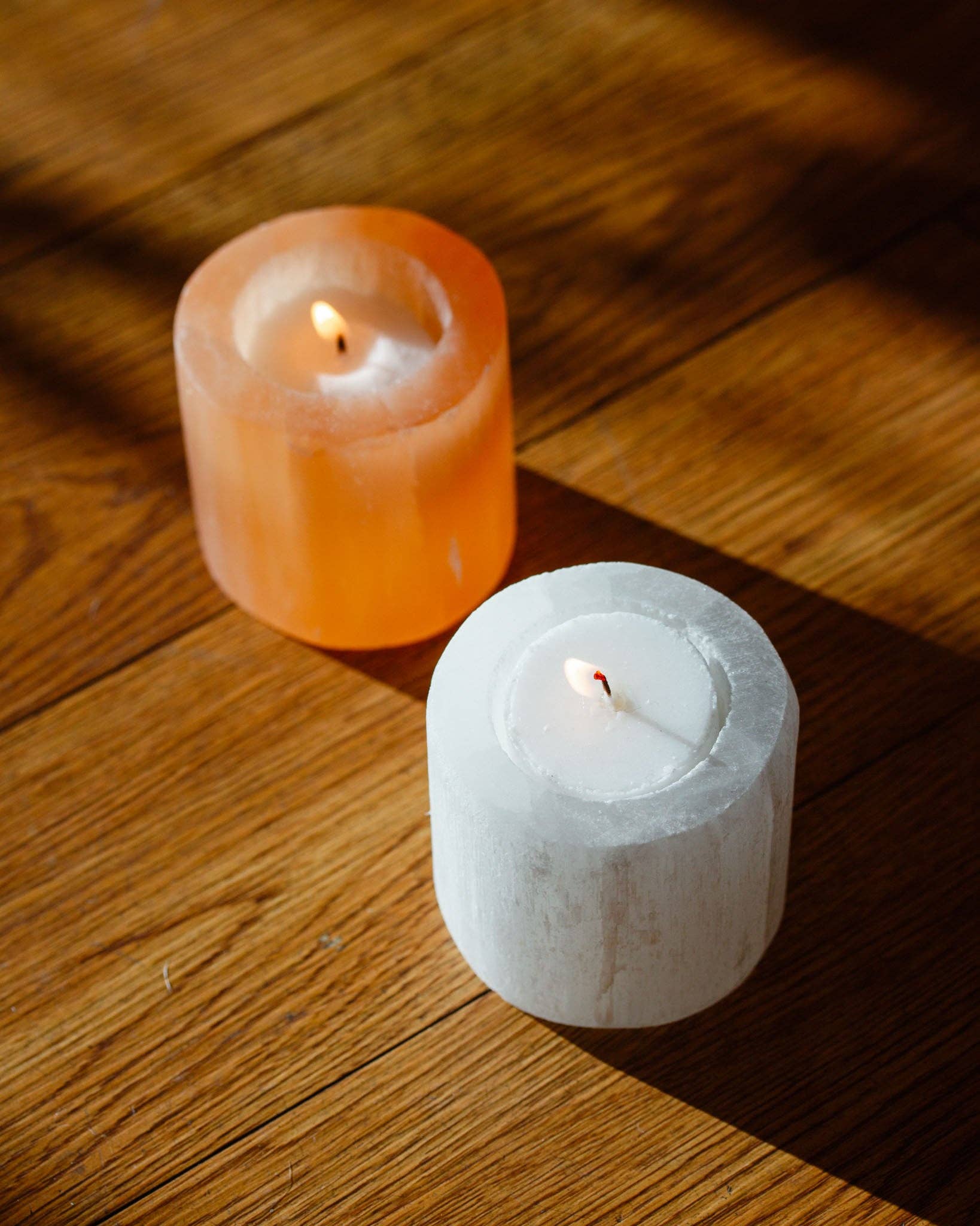 Luna Norte - Wholesale Candle Holder - Sacred Flame Selenite Candle Holder1