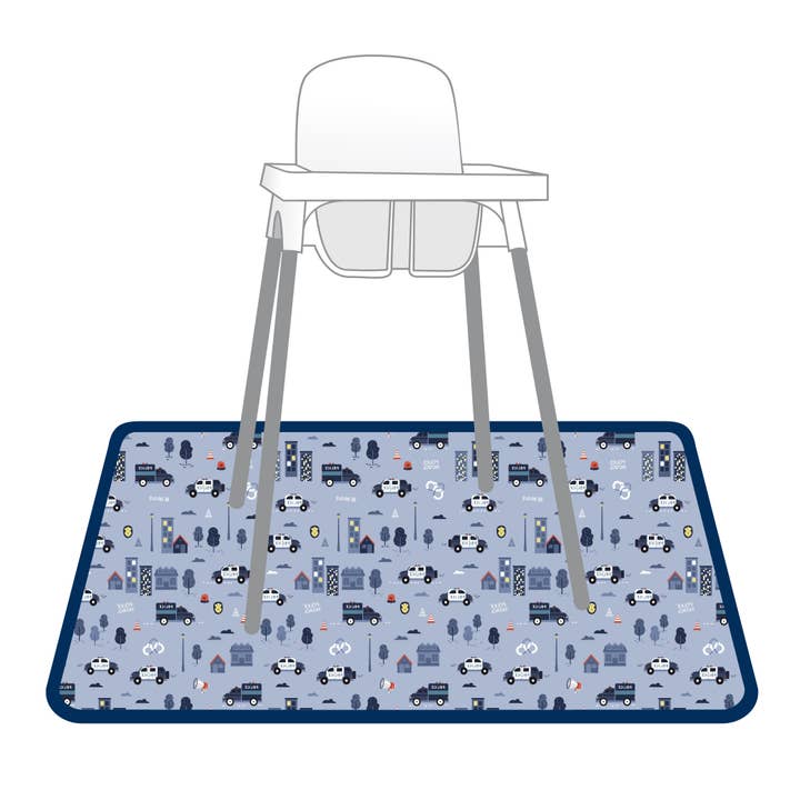 Be Brave Police Patrol - Splash Mat - A Waterproof Catch-All for wholesale by BapronBaby