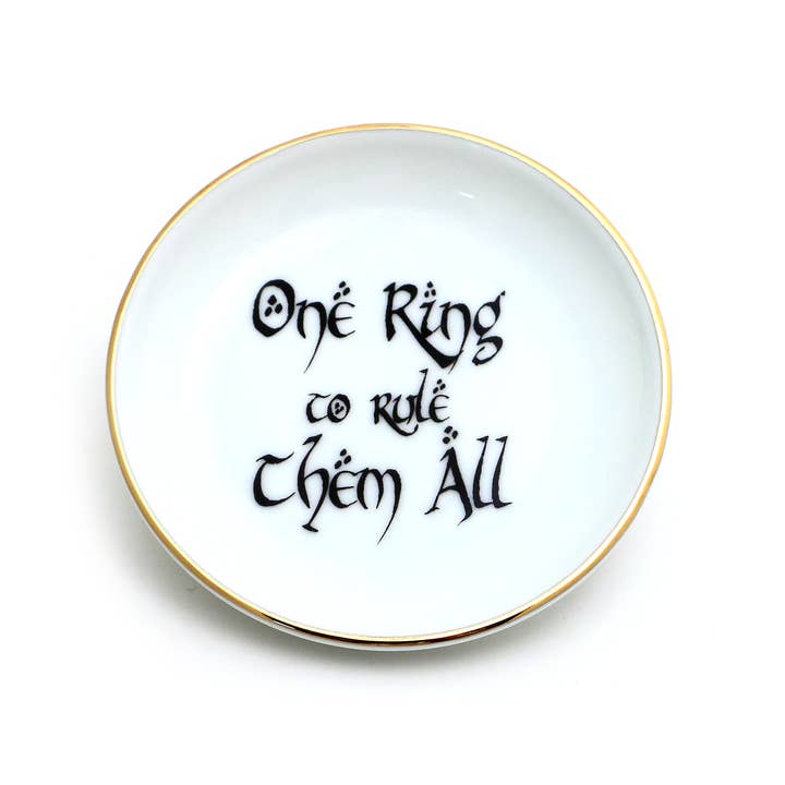Lenny Mud - Wholesale Jewelry Dish - The Hobbit, LOTR, One ring to Rule Them All ring dish