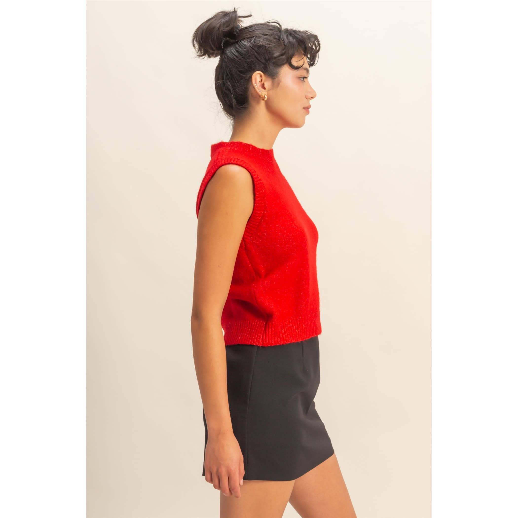 HYFVE – wholesale Tröjväst – Dam – Ärmlös rundhalsad stickad topp14