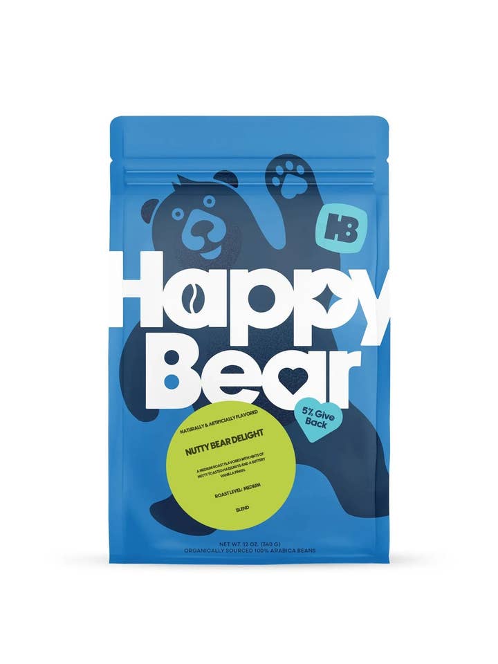 Nutty Bear Delight for wholesale by Happy Bear Coffee Company