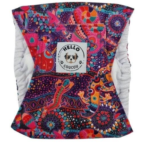 Hello Coucou - Wholesale Pet nappy – Dog - Aussie Dreaming - Male Nappy/Belly Band DOG CAT