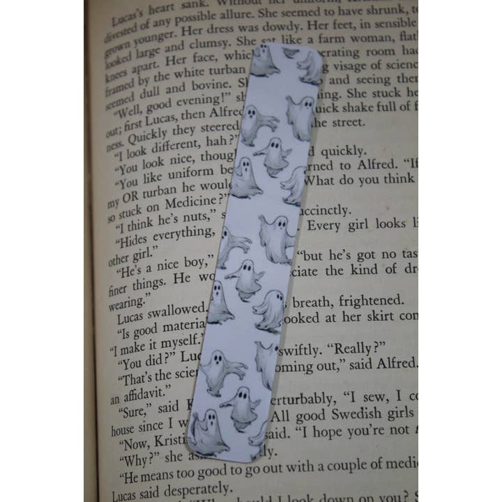 Raven Design – Engroshandel Bogmærke – Sød spøgelsesdans//Magnet Fold Bogmærke 1