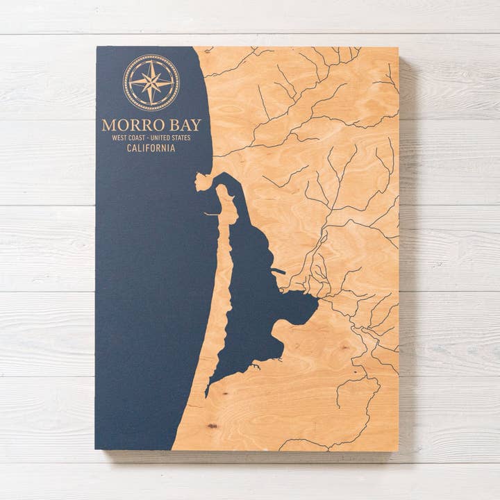 Benoit's Design Co. - Wholesale Map - Morro Bay, California U.S. Coastal Map0