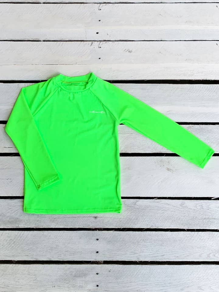 Neon Tie Dye Long Sleeve Sun Shirt for wholesale by Tidewater Tots