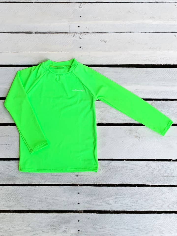 Tidewater Tots - Wholesale Rashguard - Kids - Neon Tie Dye Long Sleeve Sun Shirt