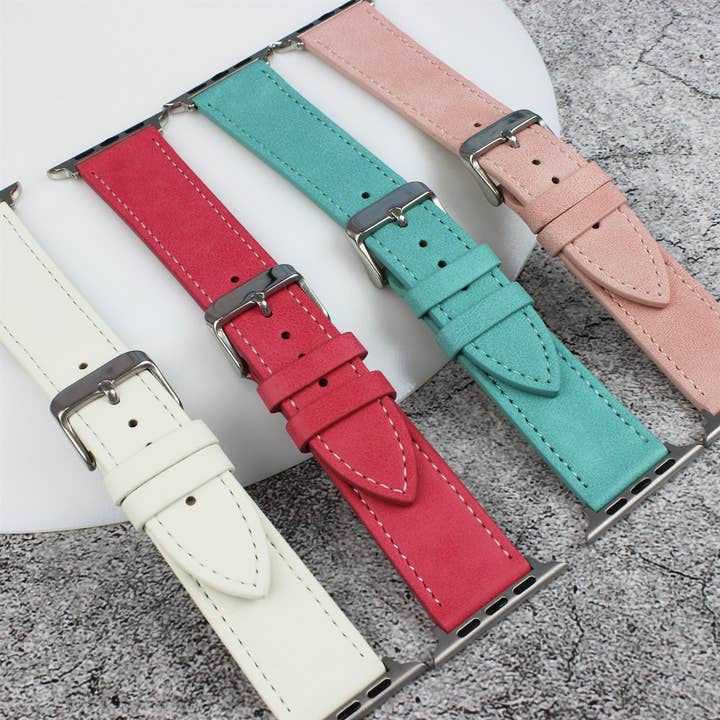 ShopTrendsNow - Wholesale Watch Band/Strap - Women's - Vegan Leather Apple Watch Bands