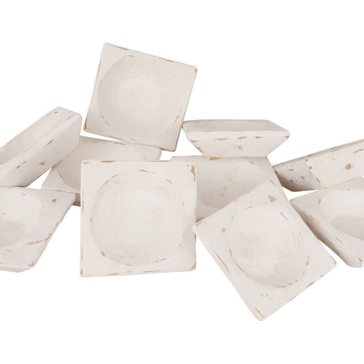 My Amigos Imports - Wholesale Candle holder - Arizona™ Farmhouse Square-Candle Ready-Bowl-4 Color Choices3