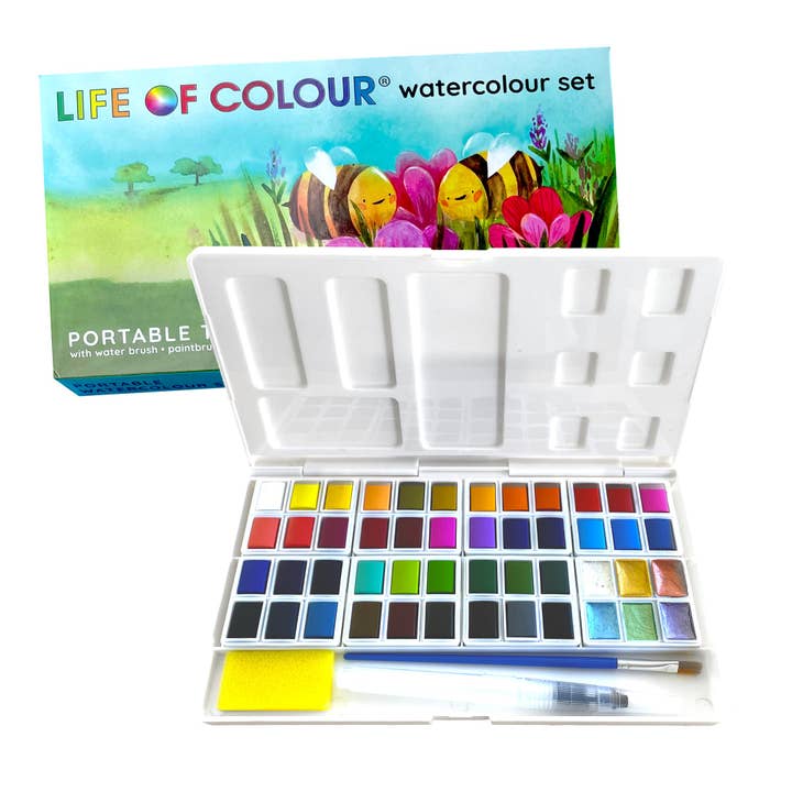 Portable Watercolour Set - 48 Vibrant Colours and other Purchase Wholesale mini paint sets. Free Returns & Net 60 Terms on Faire trending on Faire.