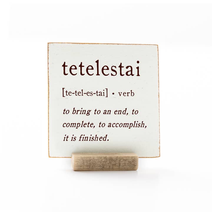 4 x 4" | GH | Tetelestai for wholesale by Revelation Culture