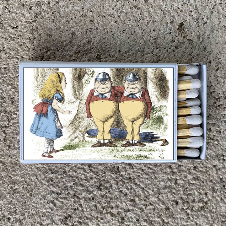 Matches • Alice in Wonderland & Tweedle Dee/Dum Matchboxes for wholesale by Most Amazing
