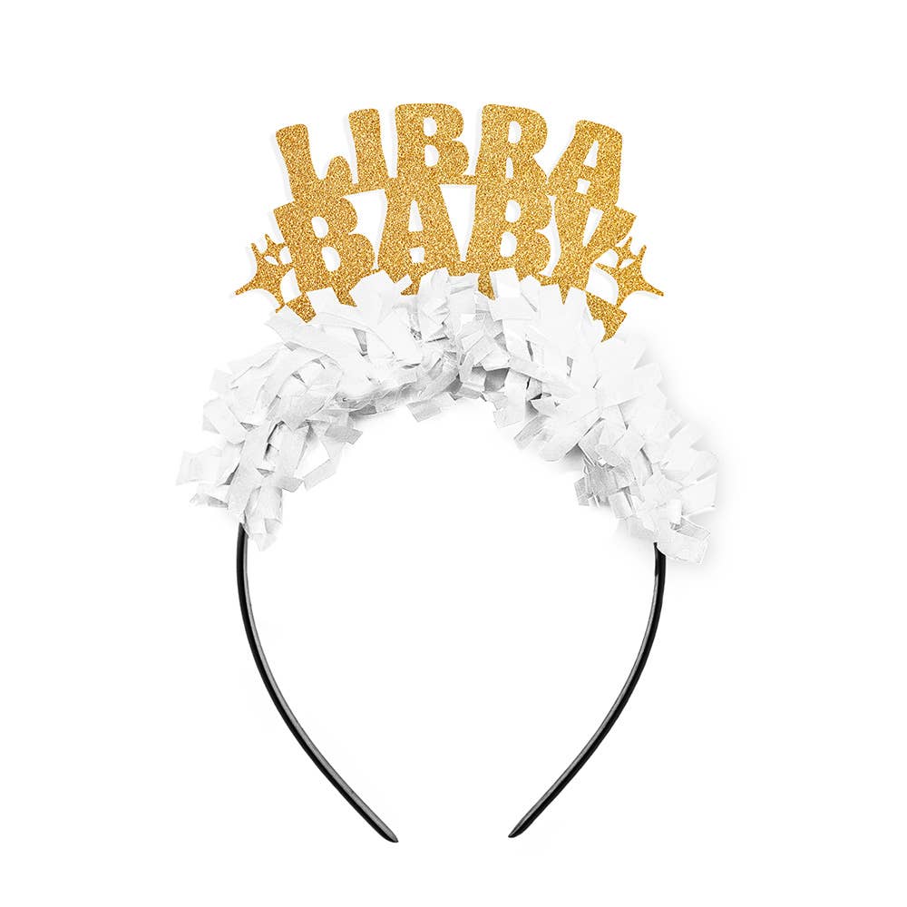 Festive Gal - Wholesale Party Hat/Crown - Libra Baby Zodiac Birthday Party Headband Crown1