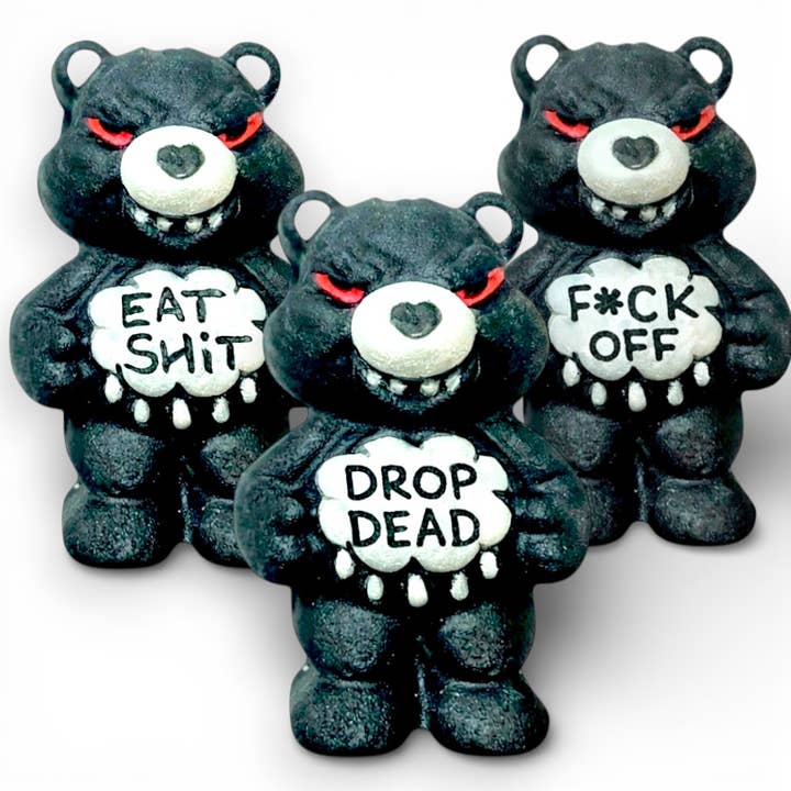 Caring Not Included Bears | Goth/Kid/Character Bath Bomb for wholesale by Soak + Salt Co
