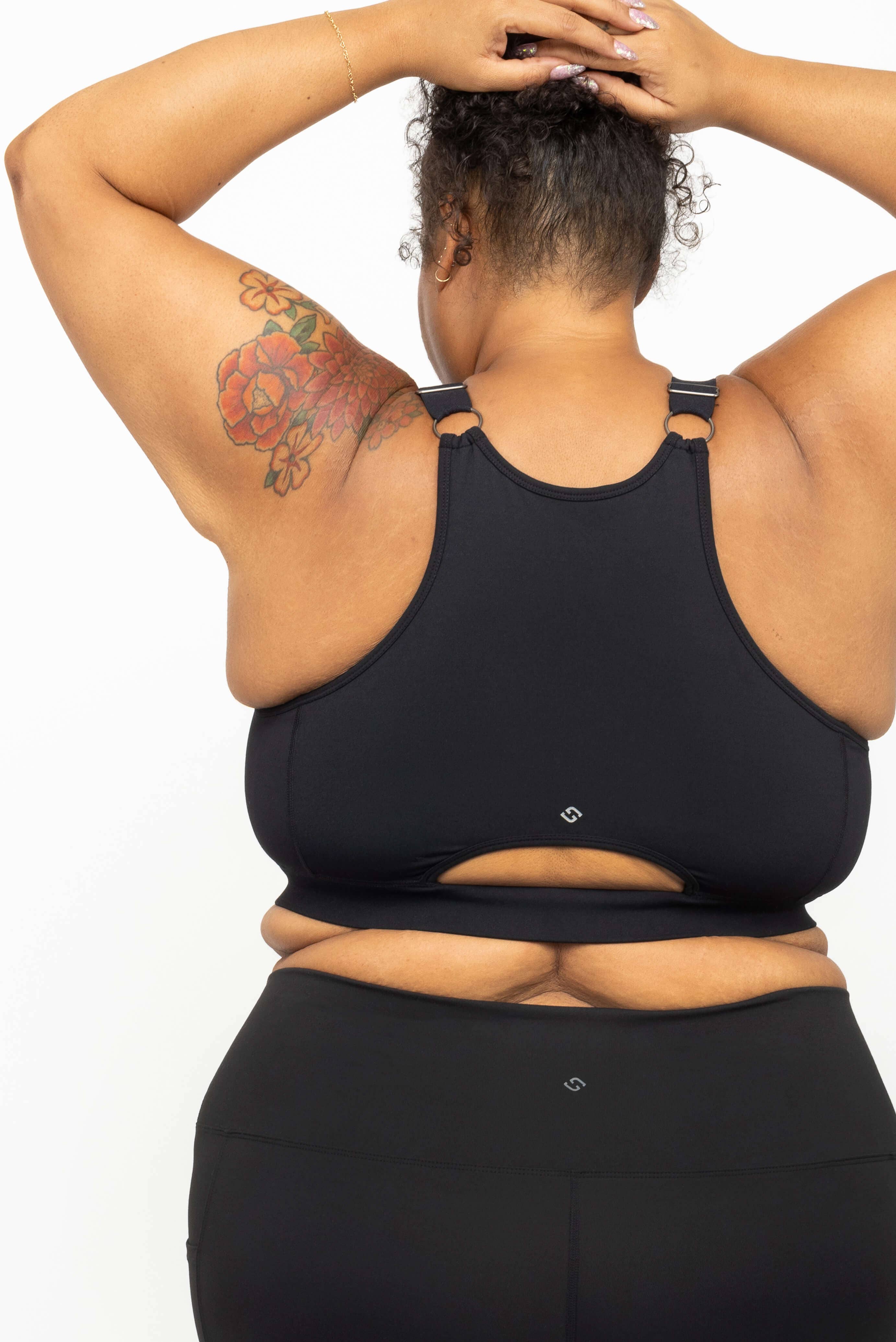 Superfit Hero - Wholesale Sports Bra - Women's - Zip Front Sports Bra - Black1