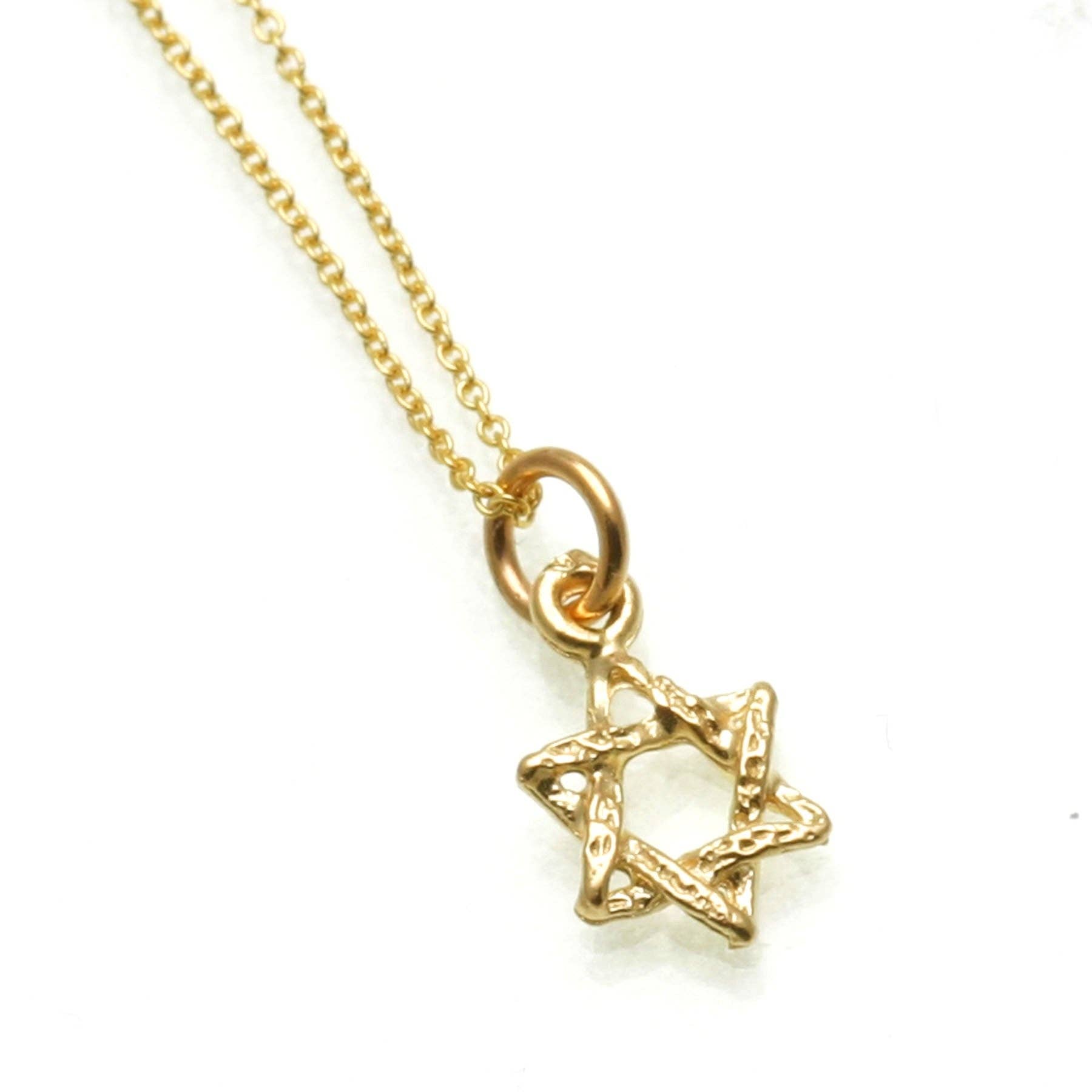 Bareket Fine Jewelry - Wholesale Pendant/Charm Necklace - 14k Yellow gold Petite Star of David Necklace0
