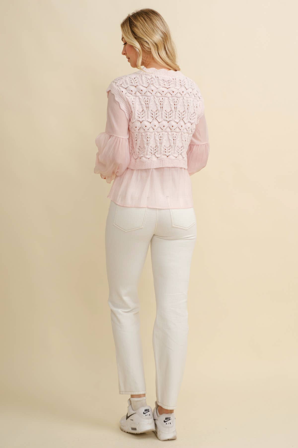 Cloud Ten - Wholesale Knit Top - Women's - CSW11746A - CROCHET LAYERED TOP12