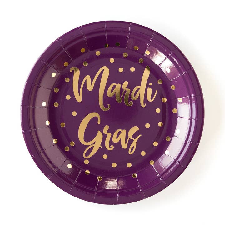 MGP141 - Mardi Gras 7" Plates for wholesale by My Mind’s Eye