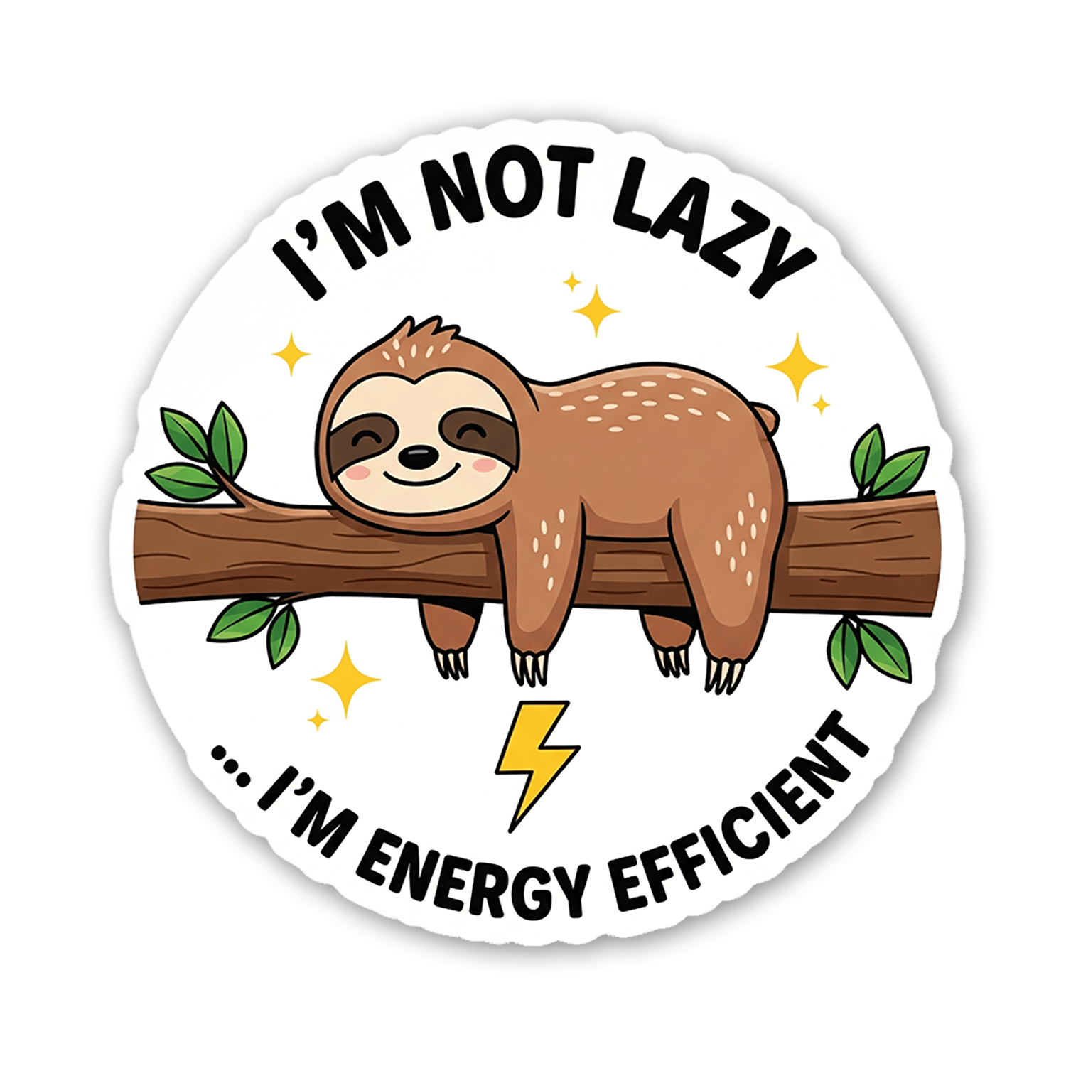 Sticker Atlas - Wholesale Sticker - I'm Not Lazy - Sloth0