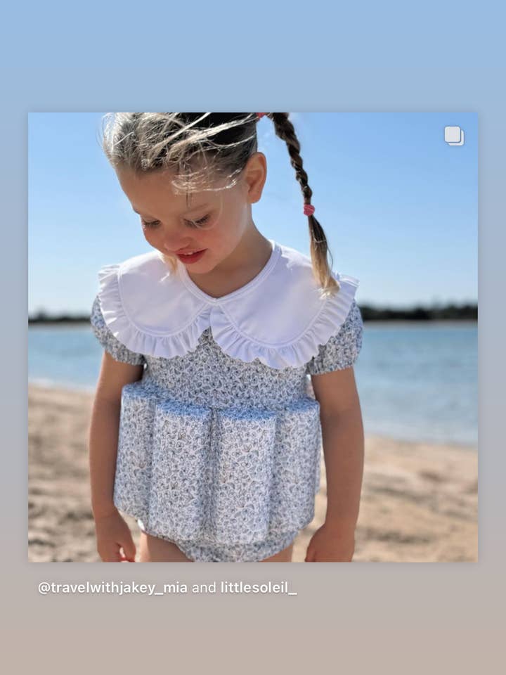 Little Soleil - Wholesale One-piece swimsuit – Kids - MALLORY -Kids Boho Cottage Swimsuit- Water Floats- Swimming 1