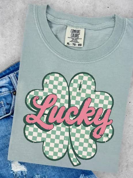 Lucky Clover Tee for engroshandel hos T's tanning & boutique